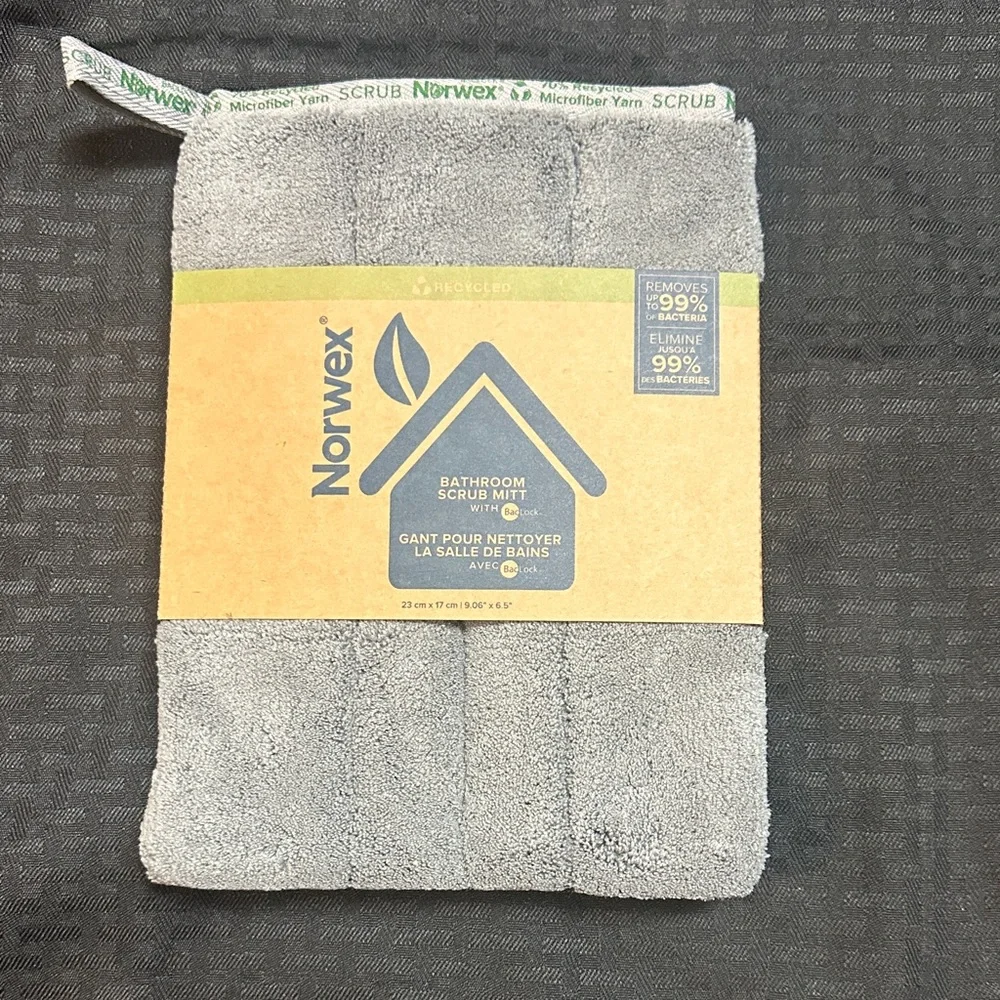 Norwex Gray Bathroom Scrub Mitt